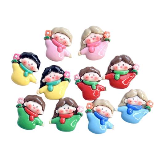 Mobile Phone DIY Decoration, Resin, Character, different styles for choice & enamel, 30x30mm, Sold By PC