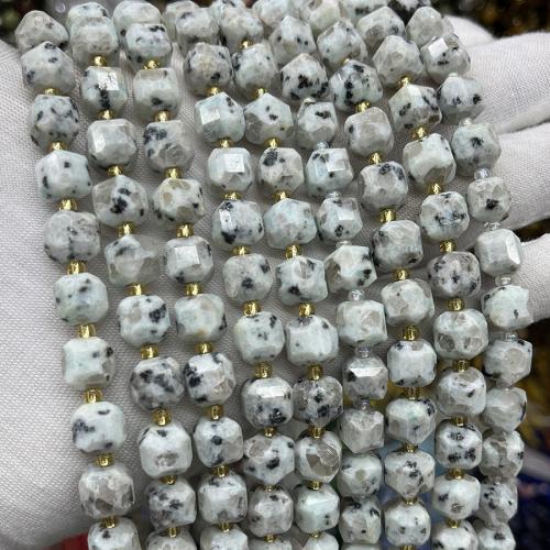 Gemstone Jewelry Beads, Natural Stone, Square, fashion jewelry & DIY & faceted, mixed colors, 8mm, Sold Per Approx 38 cm Strand