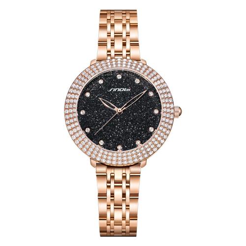 Women Wrist Watch Glass Life water resistant & fashion jewelry & japanese movement & for woman & with rhinestone Dial Sold By PC