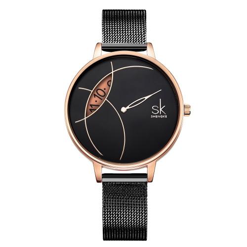 Women Wrist Watch, Glass, Life water resistant & fashion jewelry & japanese movement & for woman, more colors for choice, Length:Approx 22.5 cm, Sold By PC