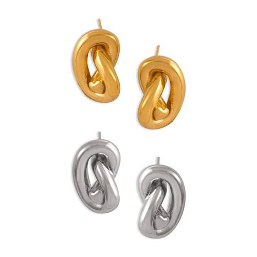 Titanium Steel  Earring, fashion jewelry & for woman, more colors for choice, 19x12mm, Sold By Pair