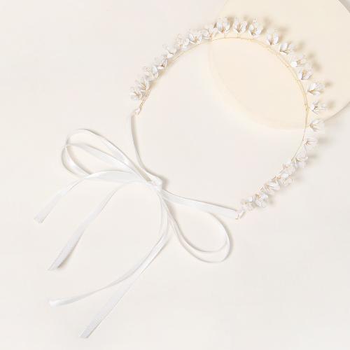 Headband Brass with Crystal fashion jewelry & for woman white Sold By Strand