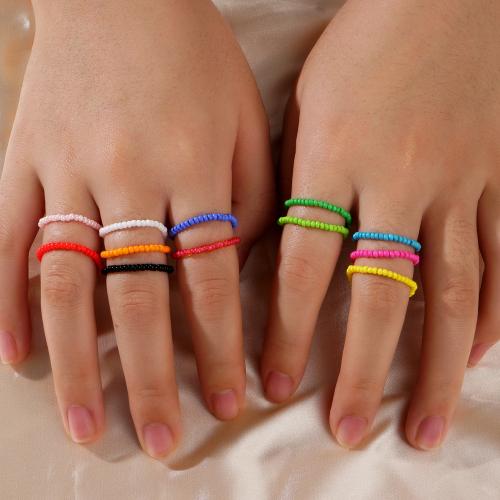 Finger Ring Jewelry, Glass, for woman, more colors for choice, nickel, lead & cadmium free, Sold By PC