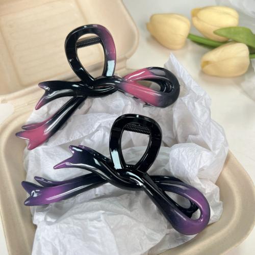 Hair Claw Clips, Plastic, fashion jewelry, more colors for choice, 120x65mm, Sold By PC