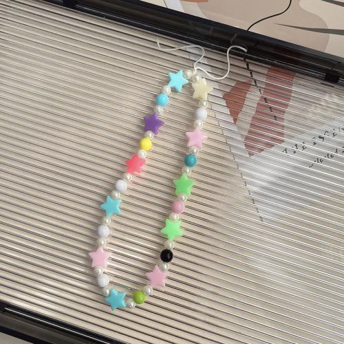 Mobile Phone Lanyard Acrylic handmade multifunctional & for woman Sold By PC