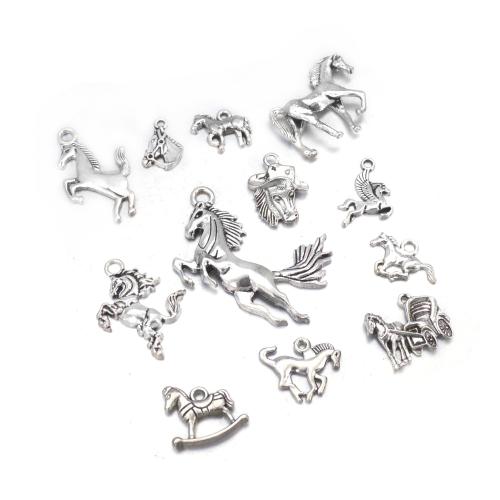 Tibetan Style Pendants, Horse, plated, DIY & different styles for choice, original color, 100PCs/Lot, Sold By Lot