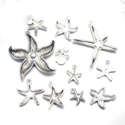 Tibetan Style Pendants, Starfish, plated, DIY & different styles for choice, original color, 100PCs/Lot, Sold By Lot