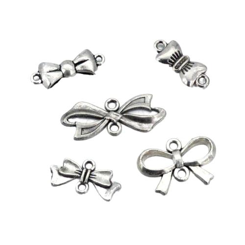 Bowknot Tibetan Style Connector, plated, DIY & different styles for choice, original color, 100PCs/Lot, Sold By Lot