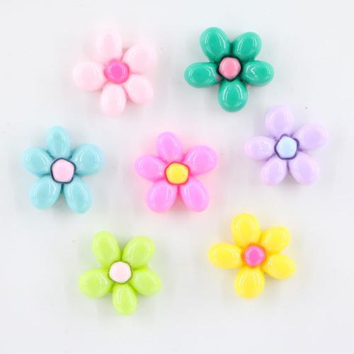 Mobile Phone DIY Decoration, Resin, Flower, enamel, more colors for choice, 10PCs/Lot, Sold By Lot