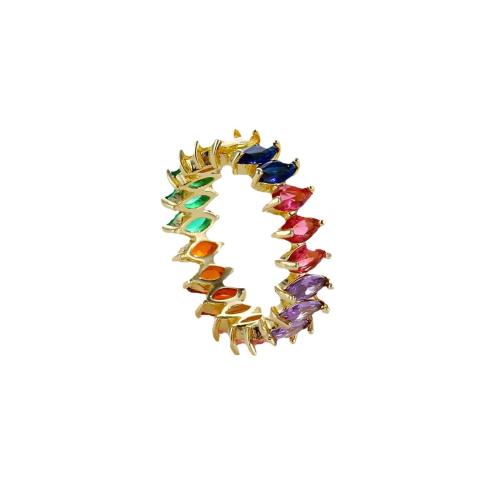 Кубический циркон микро проложить кольцо-латунь, Латунь, ювелирные изделия моды & разный размер для выбора & инкрустированное микро кубического циркония & Женский, Много цветов для выбора, продается PC
