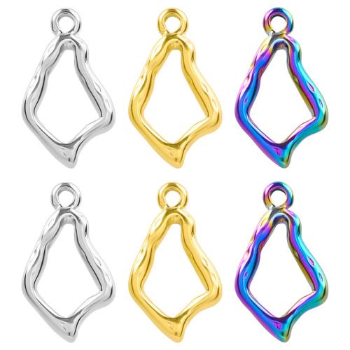 Stainless Steel Pendants, 304 Stainless Steel, Mermaid tail, Vacuum Ion Plating, fashion jewelry & DIY & hollow, more colors for choice, 11x21mm, Sold By PC