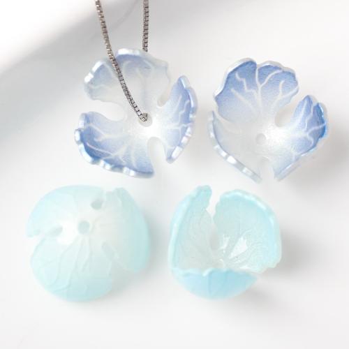 Resin Jewelry Beads, Flower, fashion jewelry & DIY, more colors for choice, 11x14mm, Approx 100PCs/Bag, Sold By Bag