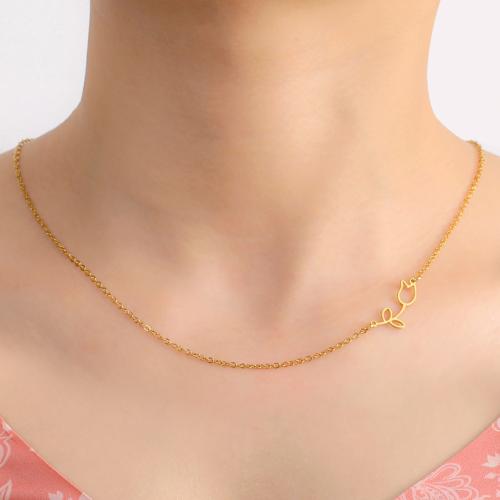 Stainless Steel Jewelry Necklace 304 Stainless Steel plated & for woman Length 45 cm Sold By PC