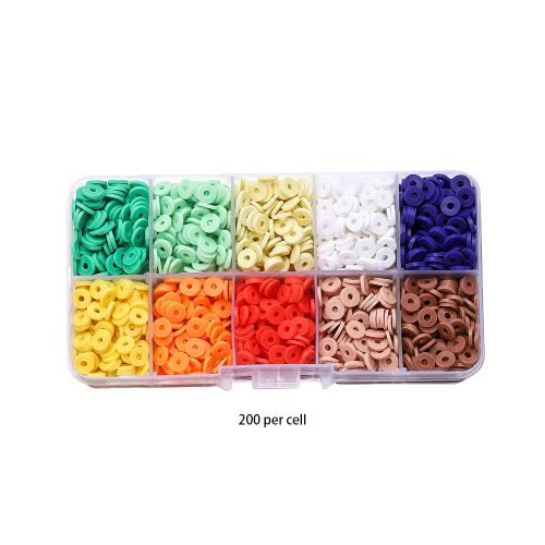 DIY Jewelry Supplies Polymer Clay with Zinc Alloy mixed colors Sold By Set