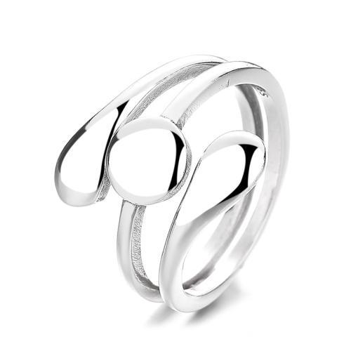 925 Sterling Silver Cuff Finger Ring, vintage & for woman, 15mm, US Ring Size:6-9, Sold By PC