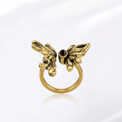 Ring Finger mosiądz, biżuteria moda & dla kobiety, złoty, rozmiar:7, sprzedane przez PC