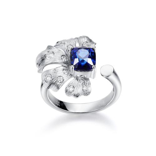 Cink Alloy Finger Ring, modni nakit & micro utrti kubni cirkonij & za žene, srebro, Veličina:7, Prodano By PC