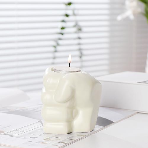 Porcelain Candle Holder, for home and office & durable, more colors for choice, Sold By PC