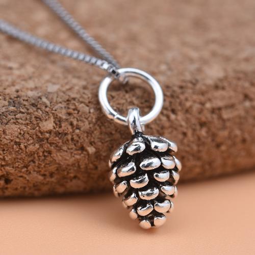 925 Sterling Silver Pendant Pinecone DIY Sold By PC