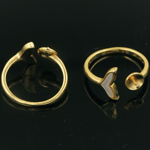 Brass Ring ring Base, Mässing, med Shell, DIY, Säljs av PC