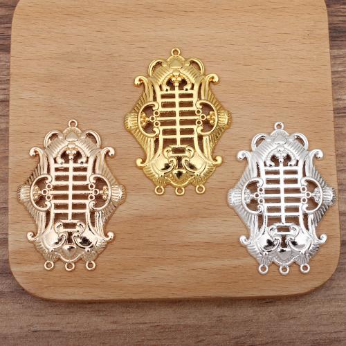 Tibetan Style Hollow Pendants, plated, DIY, more colors for choice, nickel, lead & cadmium free, 33x47mm, 100PCs/Bag, Sold By Bag