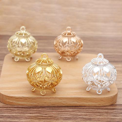 Tibetan Style Hollow Pendants, Rhombus, plated, DIY, more colors for choice, nickel, lead & cadmium free, 28x30mm, 100PCs/Bag, Sold By Bag