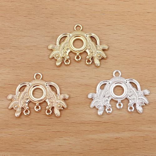 Tibetan Style Connector, plated, DIY & 1/3 loop & hollow, more colors for choice, nickel, lead & cadmium free, 20x27mm, 100PCs/Bag, Sold By Bag