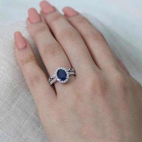 Cink Alloy Finger Ring, pozlaćen, modni nakit & različite veličine za izbor & s Rhinestone, srebro, nikal, olovo i kadmij besplatno, Prodano By PC