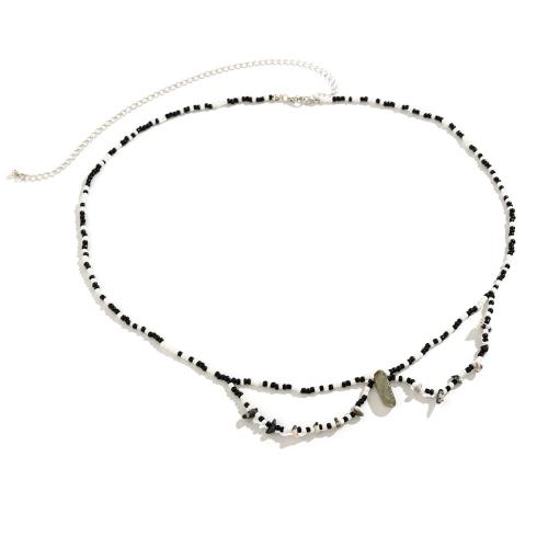Body Chain Smycken, Seedbead, med Naturgrus & Kristall, mode smycken & för kvinna, fler färger för val, Längd 26.7 inch, Säljs av PC