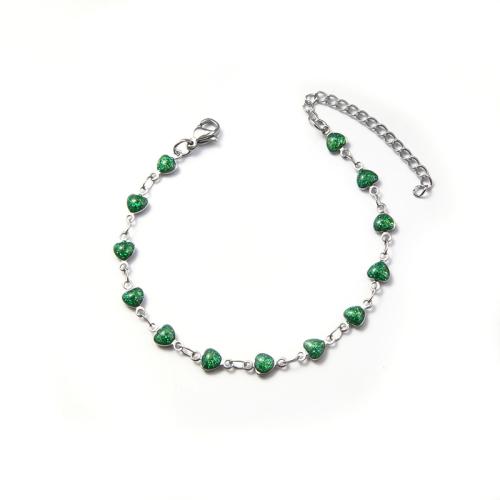 Stainless Steel Jewelry Bracelet 304 Stainless Steel & for woman & enamel Sold By PC