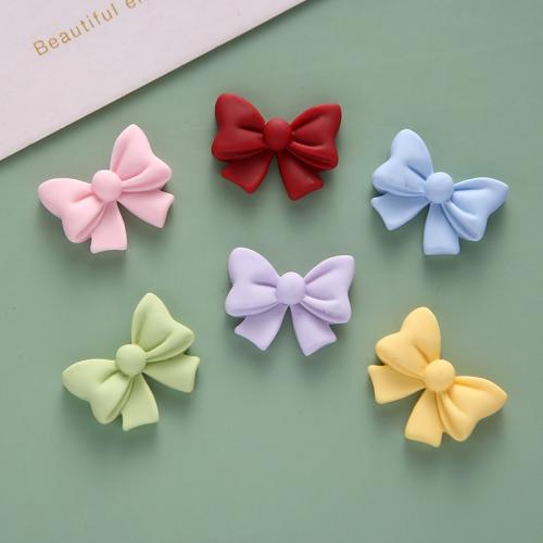 Mobile Phone DIY Decoration, Resin, Bowknot, enamel, more colors for choice, 17x21mm, Sold By PC