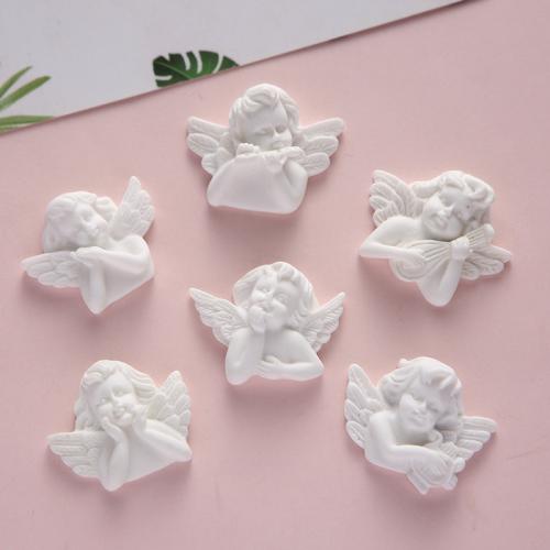 Mobile Phone DIY Decoration, Resin, different styles for choice & enamel, white, 10PCs/Bag, Sold By Bag