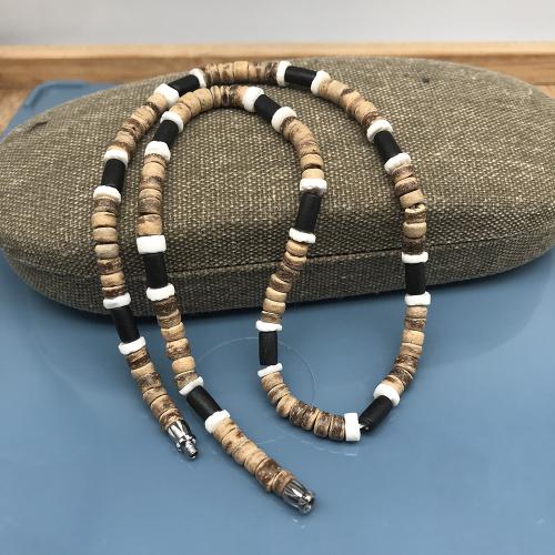 Natural Gemstone Necklace, Natural Stone, with 304 Stainless Steel, fashion jewelry & Unisex, more colors for choice, Length:Approx 45 cm, Sold By PC