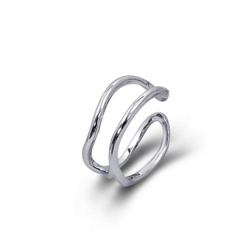 Sterling Silver Jewelry Finger Ring, 925 sterline d'argento, gioielli di moda & per la donna, nessuno, 8.40mm, Venduto da PC