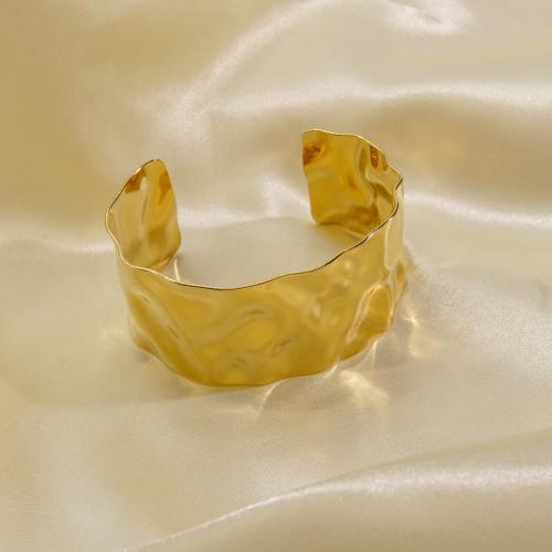 Bracelet en acier inoxydable, Acier inoxydable 304, Lettre C, bijoux de mode & pour femme, doré, Vendu par PC