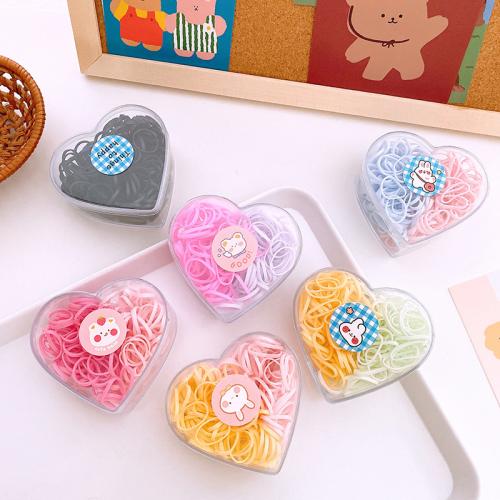 Elastic Hair Band, TPU, handmade, Girl, more colors for choice, 73x70mm, Sold By Box
