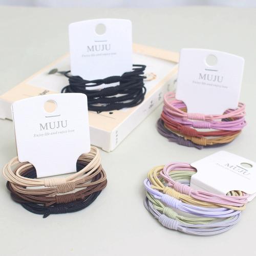 Elastic Hair Band, Spandex, handmade, for woman, more colors for choice, 20Sets/Bag, Sold By Bag