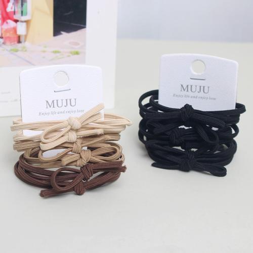 Elastic Hair Band, Spandex, handmade, for woman, more colors for choice, 20Sets/Bag, Sold By Bag