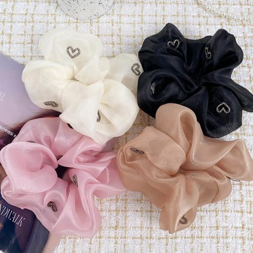 Hair Scrunchies, Plastic, handmade, for woman, more colors for choice, Sold By PC