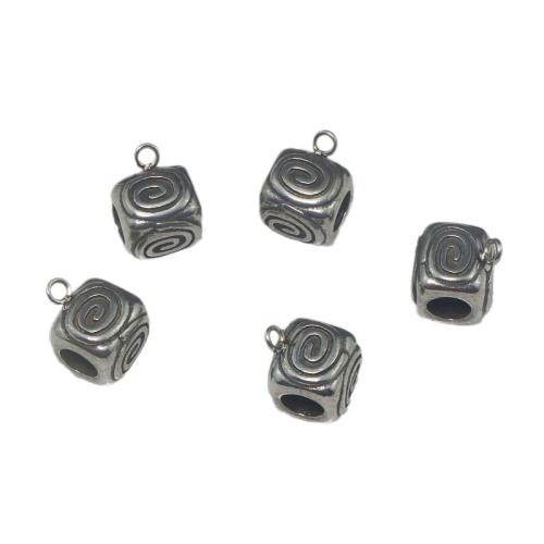 Stainless Steel Bail Beads 304 Stainless Steel plated DIY original color Sold By PC