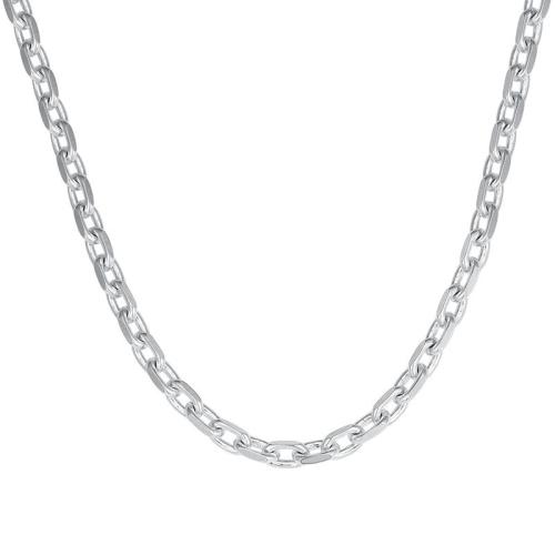 925 Sterling Silver Chains, cross chain & DIY & different size for choice, silver color, Sold By G