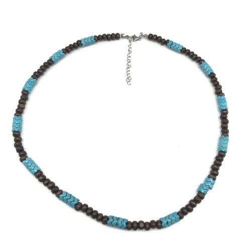 Natural Gemstone Necklace, Natural Stone, with 316 Stainless Steel, fashion jewelry & Unisex, more colors for choice, Length:Approx 45 cm, Sold By PC