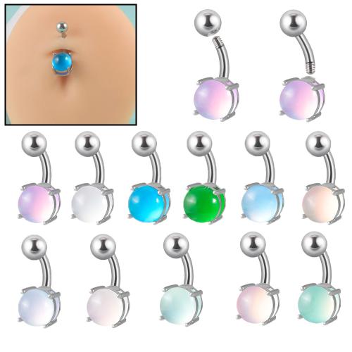 Stainless Steel Belly Ring 304 Stainless Steel with Plastic Unisex Sold By Bag
