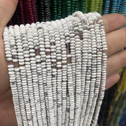 Gemstone Jewelry Beads, Abacus, polished, fashion jewelry & DIY & different materials for choice, more colors for choice, 2x4mm, Approx 160PCs/Strand, Sold By Strand