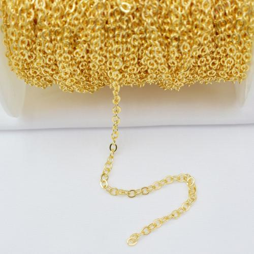 Brass Necklace Chain plated DIY nickel lead & cadmium free Sold By m