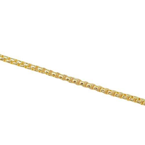 Brass Necklace Chain, plated, DIY & box chain, more colors for choice, nickel, lead & cadmium free, 2.50mm, Sold By m
