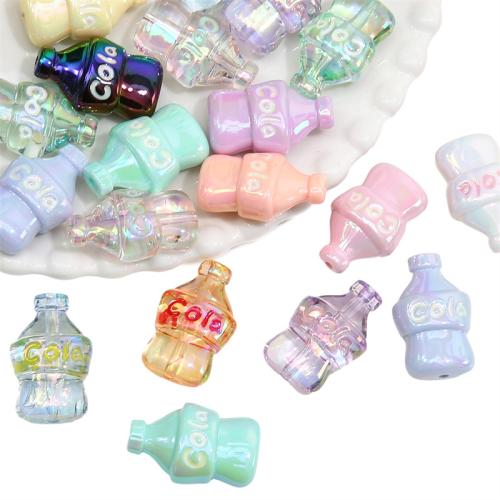 Mixed Acrylic Beads, DIY, more colors for choice, 19x30mm, 2PCs/Bag, Sold By Bag
