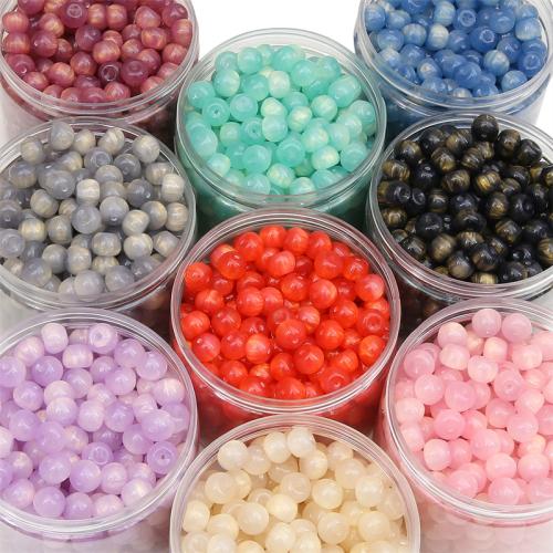 Perles bijoux en résine, Rond, style différent d'emballage pour le choix & DIY, plus de couleurs à choisir, 11x8mm, Vendu par sac