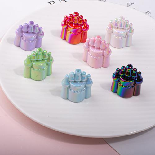 Acrylic Jewelry Beads, Castle, DIY, more colors for choice, 24x28mm, Hole:Approx 2.6mm, Sold By PC