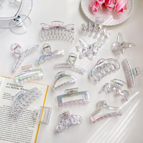 Hair Claw Clips, Plastic, handmade, different styles for choice & for woman, Sold By PC